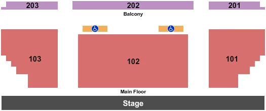 END STAGE Seating Map Seating Chart