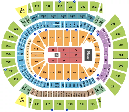 RAMON AYALA Seating Map Seating Chart