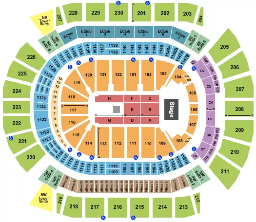 THIRD DAY Seating Map Seating Chart