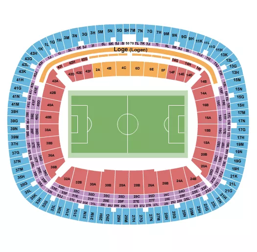 SOCCER Seating Map Seating Chart