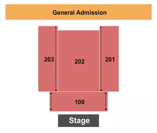 ENDSTAGE Seating Map Seating Chart