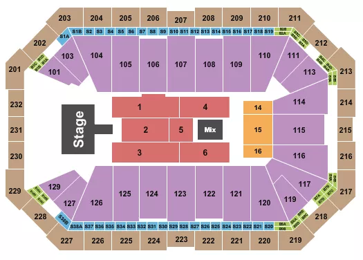 CHRISTIAN NODAL Seating Map Seating Chart