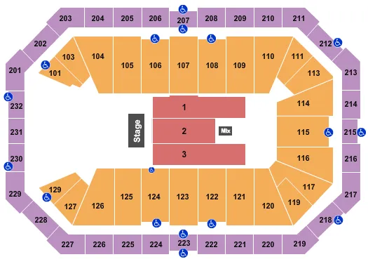 ENDSTAGE 4 Seating Map Seating Chart
