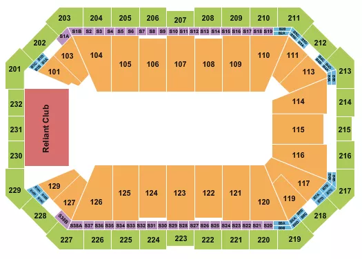 OPEN FLOOR WITH CLUB Seating Map Seating Chart