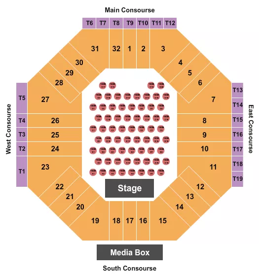 DIGNITY HEALTH SPORTS PARK STADIUM JAZZ FESTIVAL Seating Map Seating Chart