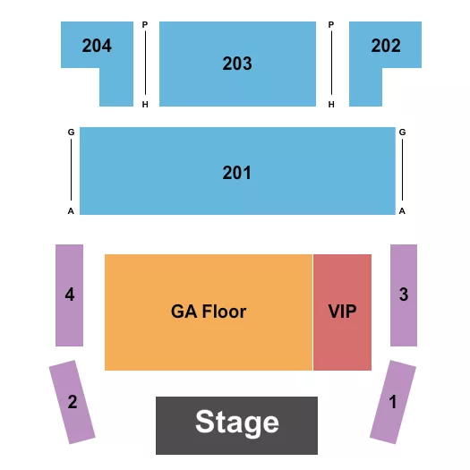 ENDSTAGE 5 Seating Map Seating Chart