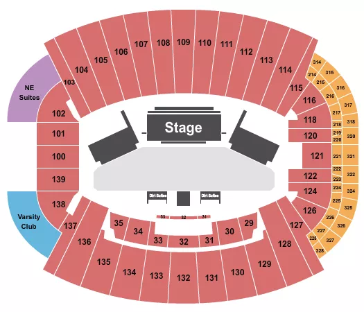 PBR IN DOAK Seating Map Seating Chart