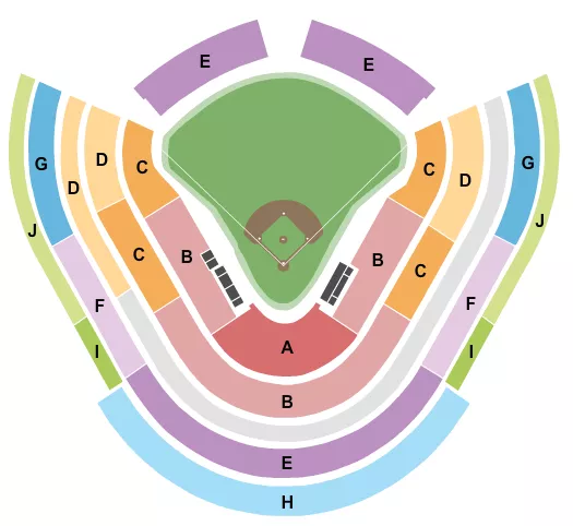 LA28 BASEBALL Seating Map Seating Chart