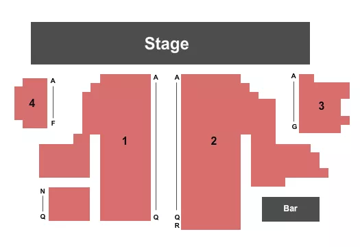 DOMINION RACEWAY ENTERTAINMENT END STAGE Seating Map Seating Chart