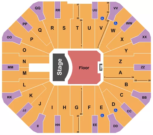 IVAN CORNEJO Seating Map Seating Chart