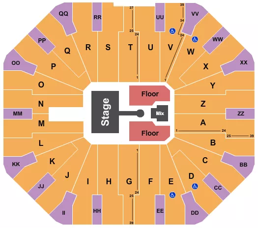 KALI UCHIS Seating Map Seating Chart