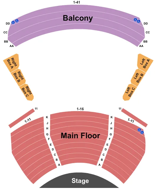 DOWNSTAIRS THEATRE AT STEPPENWOLF THEATRE CHICAGO END STAGE Seating Map Seating Chart