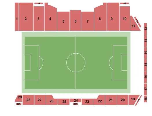 SOCCER Seating Map Seating Chart
