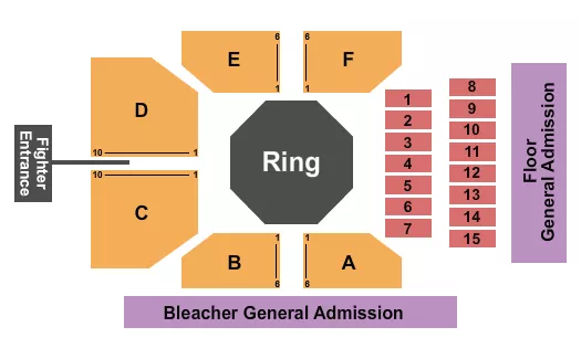 MMA Seating Map Seating Chart
