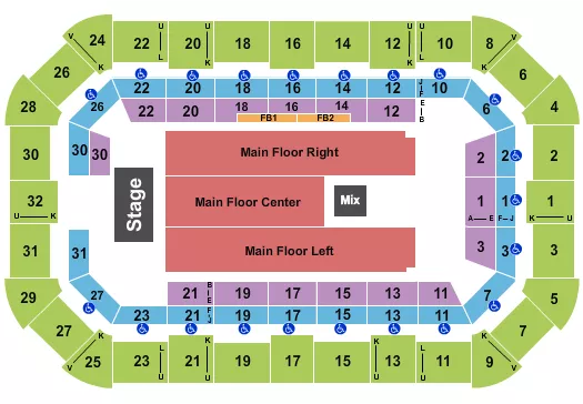 ENDSTAGE RSV Seating Map Seating Chart