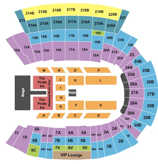 DOWDY FICKLEN STADIUM CAROLINA KICKOFF Seating Map Seating Chart