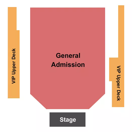 ENDSTAGE GA VIP Seating Map Seating Chart