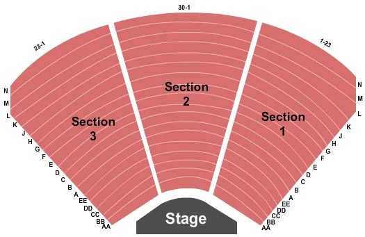 ENDSTAGE Seating Map Seating Chart