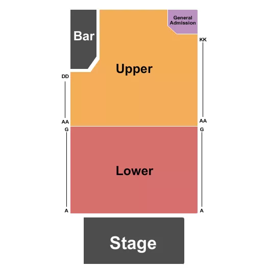 ENDSTAGE RSV Seating Map Seating Chart