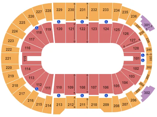 MONSTER JAM 2 Seating Map Seating Chart