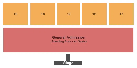 ENDSTAGE GA FRONT Seating Map Seating Chart