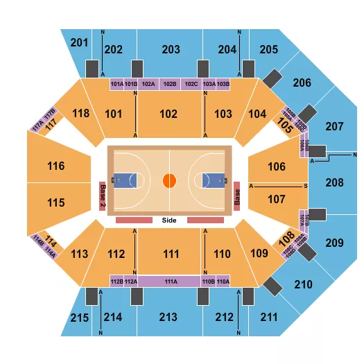BASKETBALL Seating Map Seating Chart