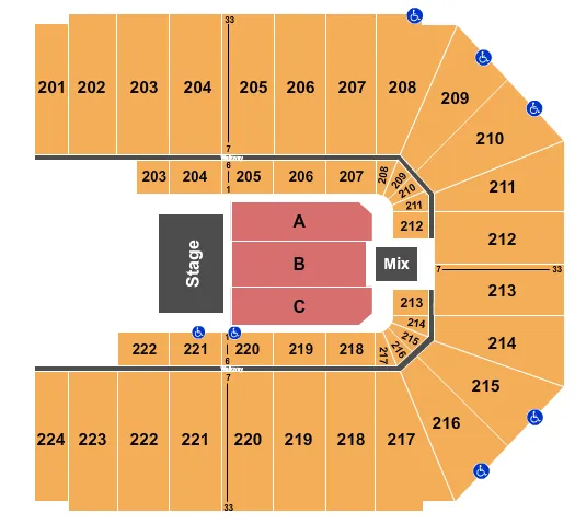 ENDSTAGE 3 Seating Map Seating Chart