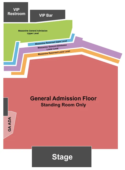 EPIC EVENT CENTER WI ENDSTAGE 2 Seating Map Seating Chart
