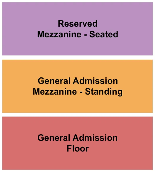 EPIC EVENT CENTER WI GA FLOOR GA RES MEZZ Seating Map Seating Chart
