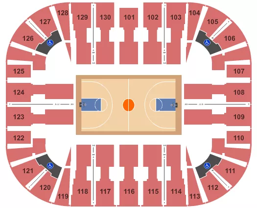 BASKETBALL 1 Seating Map Seating Chart