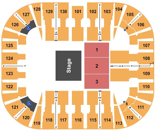HALF HOUSE 2 Seating Map Seating Chart