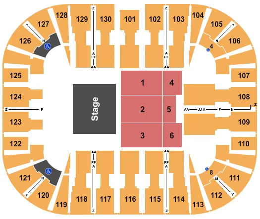 HALF HOUSE 3 Seating Map Seating Chart