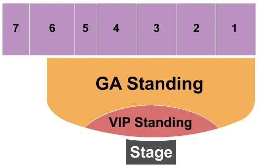 END STAGE Seating Map Seating Chart