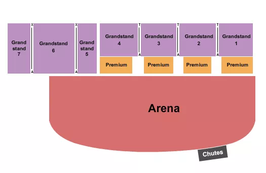 RODEO Seating Map Seating Chart