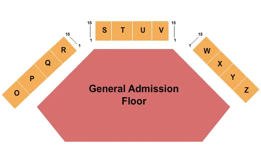 EASTERN STATES EXPOSITION THE BIG E XFINITY ARENA ENDSTAGE GA FLOOR Seating Map Seating Chart