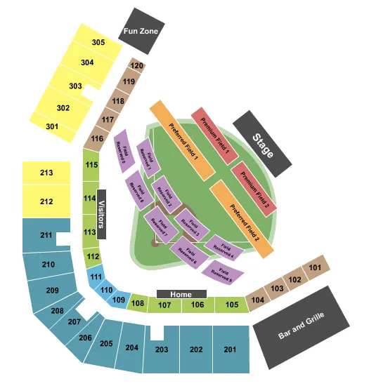 JEFF DUNHAM Seating Map Seating Chart
