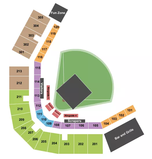 WRESTLING Seating Map Seating Chart