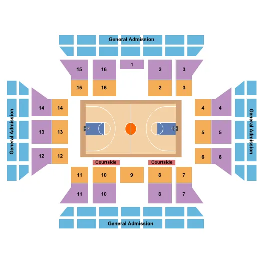 BASKETBALL Seating Map Seating Chart