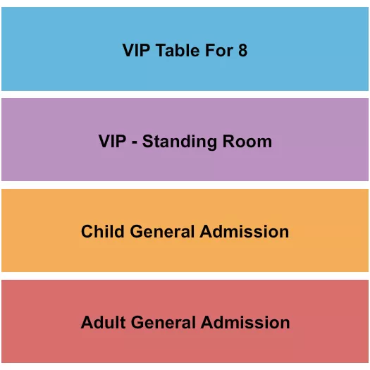 ADULT GA CHILD GA VIP TABLE Seating Map Seating Chart