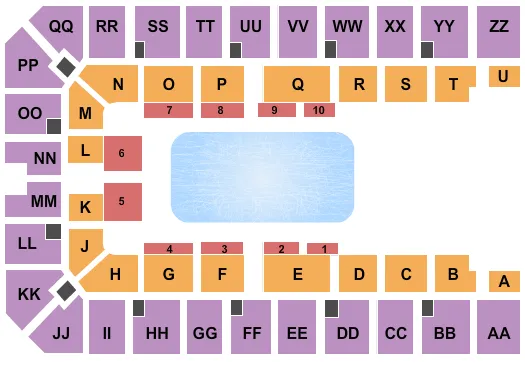 DISNEY ON ICE Seating Map Seating Chart