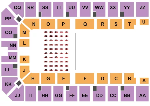 RODEO 4 Seating Map Seating Chart