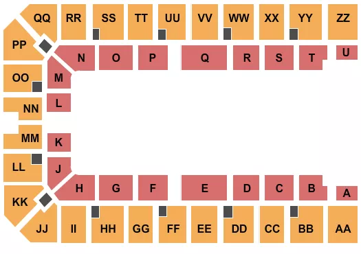 RODEO Seating Map Seating Chart