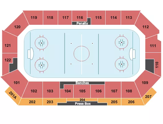 HOCKEY 2 Seating Map Seating Chart