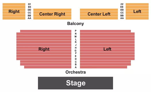 ENDSTAGE LRC Seating Map Seating Chart