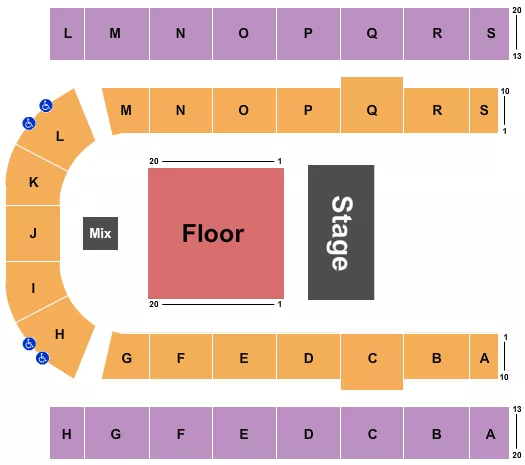 ENDSTAGE FLOOR 6 Seating Map Seating Chart