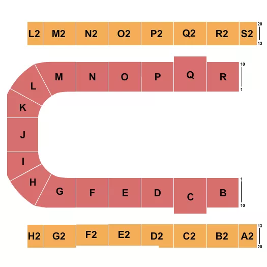 MOTORSPORTS Seating Map Seating Chart