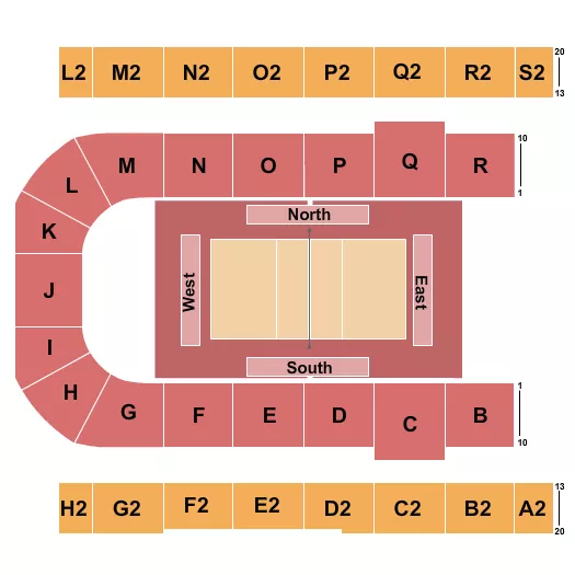 VOLLEYBALL 2 Seating Map Seating Chart