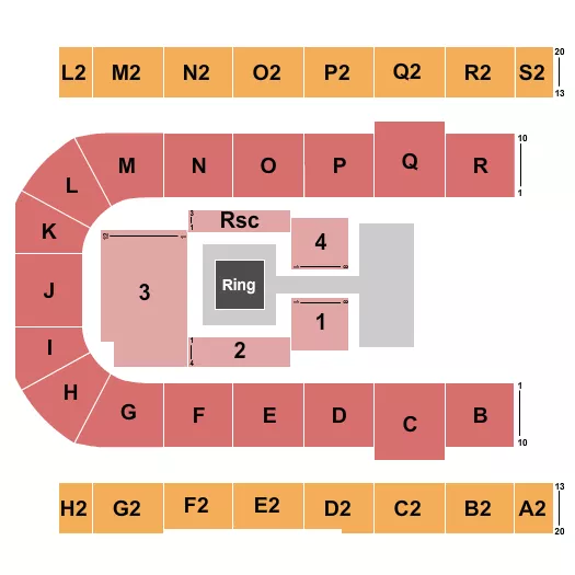 WRESTLING Seating Map Seating Chart