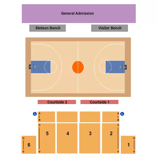 BASKETBALL Seating Map Seating Chart