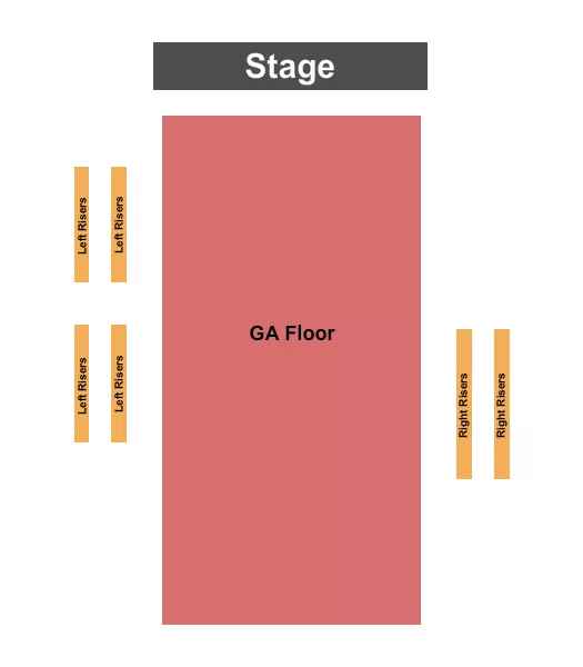 ENDSTAGE GA FLOOR RISERS Seating Map Seating Chart